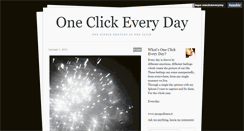 Desktop Screenshot of oneclickeveryday.tumblr.com