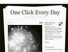 Tablet Screenshot of oneclickeveryday.tumblr.com