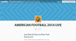 Desktop Screenshot of americanfootballlivetv.tumblr.com