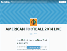 Tablet Screenshot of americanfootballlivetv.tumblr.com