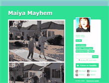 Tablet Screenshot of maiyamayhem.tumblr.com