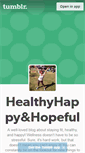 Mobile Screenshot of healthyhappyandhopeful.tumblr.com