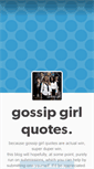 Mobile Screenshot of gossipgirlquotesdaily.tumblr.com