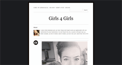 Desktop Screenshot of girls-4girls.tumblr.com