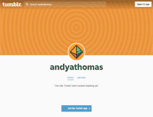 Tablet Screenshot of andyathomas.tumblr.com