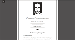 Desktop Screenshot of onewaycommunication.tumblr.com