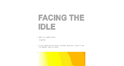 Desktop Screenshot of facingtheidle.tumblr.com