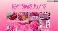 Desktop Screenshot of lovemepiink.tumblr.com