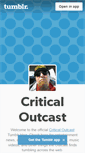Mobile Screenshot of criticaloutcast.tumblr.com