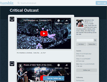 Tablet Screenshot of criticaloutcast.tumblr.com