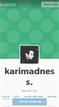 Mobile Screenshot of karimadness.tumblr.com