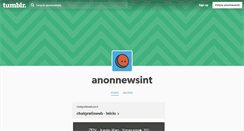 Desktop Screenshot of anonnewsint.tumblr.com