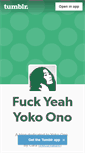 Mobile Screenshot of fuckyeahyokoono.tumblr.com
