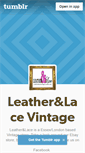 Mobile Screenshot of leatherlacevintage.tumblr.com