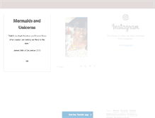 Tablet Screenshot of lovemermaidsandunicorns.tumblr.com