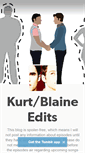 Mobile Screenshot of klaine-edits.tumblr.com