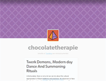 Tablet Screenshot of chocolatetherapie.tumblr.com