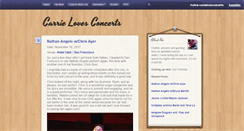 Desktop Screenshot of carrielovesconcerts.tumblr.com