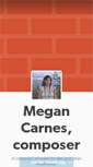 Mobile Screenshot of megancarnesmusic.tumblr.com