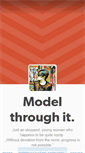 Mobile Screenshot of model-through-it.tumblr.com