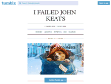 Tablet Screenshot of ifailedjohnkeats.tumblr.com