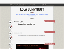 Tablet Screenshot of lolabunnybutt.tumblr.com