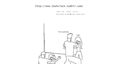 Desktop Screenshot of 10uhclock.tumblr.com