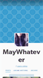 Mobile Screenshot of maywhatever.tumblr.com