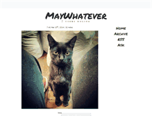 Tablet Screenshot of maywhatever.tumblr.com