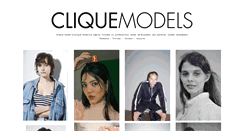 Desktop Screenshot of cliquemodels.tumblr.com
