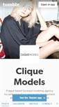 Mobile Screenshot of cliquemodels.tumblr.com
