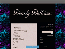 Tablet Screenshot of dearlydelirious.tumblr.com