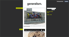 Desktop Screenshot of generalism.tumblr.com