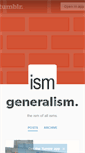 Mobile Screenshot of generalism.tumblr.com