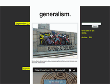 Tablet Screenshot of generalism.tumblr.com