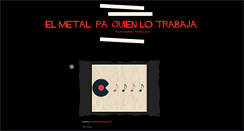 Desktop Screenshot of elmetalpaquienlotrabaja.tumblr.com