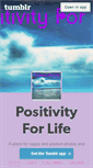 Mobile Screenshot of positivityforlife.tumblr.com