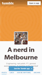 Mobile Screenshot of anerdinmelbourne.tumblr.com