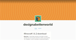Desktop Screenshot of designabetterworld.tumblr.com