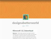 Tablet Screenshot of designabetterworld.tumblr.com