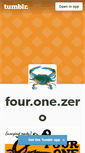 Mobile Screenshot of fouronezero.tumblr.com