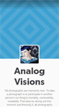 Mobile Screenshot of analogvisions.tumblr.com