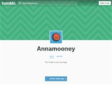 Tablet Screenshot of annamooney.tumblr.com