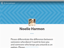 Tablet Screenshot of noelieharmon.tumblr.com