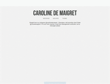 Tablet Screenshot of carolinedemaigret.tumblr.com