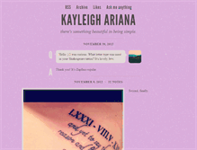 Tablet Screenshot of kayleighariana.tumblr.com