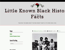 Tablet Screenshot of littleknownblackhistoryfacts.tumblr.com