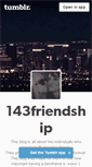 Mobile Screenshot of 143friendship.tumblr.com