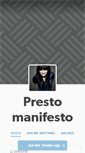 Mobile Screenshot of prestomanifesto.tumblr.com