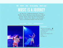 Tablet Screenshot of musicisajourney.tumblr.com